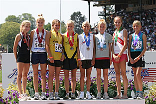 Ashley  Evans Jr Olympics 2004 Hayward field Oregon