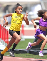 Eboni 2014 100m & 200 m Metals at State Meet 